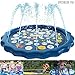 Produktbild No logo Splash Pad, Perfekter Sommer Sprinkler Play Matte Für Kinder/Jungen/Mädchen/Kinder/Hund/Katze Und Haustiere Sprinkler Wasser-Spielmatte