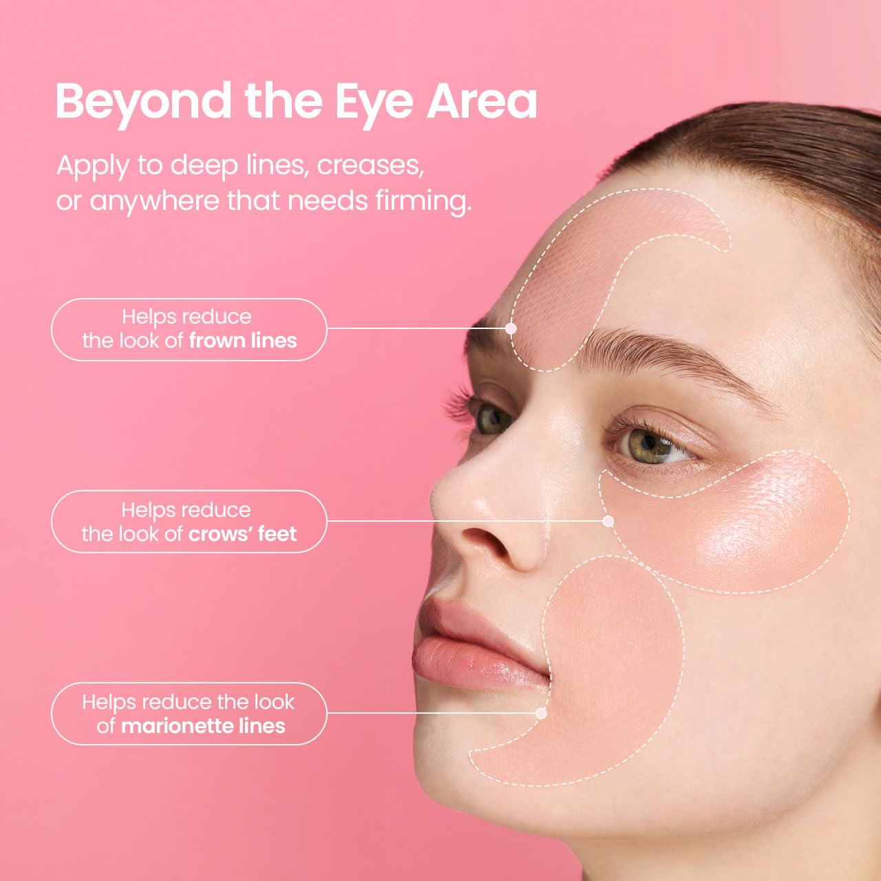BIODANCE Patch Occhi al Collagene e Peptidi, Trattamento Antirughe per Contorno Occhi e Linee del Sorriso, Maschera Occhi per Linee Sottili e Borse, Skincare Coreana (60 pezzi)