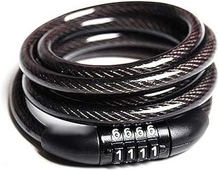 RONGJJ Antivol Câble Antivol pour Vélo, Antivol De Chaîne De Vélo Anti-crochetage pour Grilles De Scooter De Vélo De Montagne à L'extérieur, Combinaison Réinitialisable à 4 Chiffres Chaîne