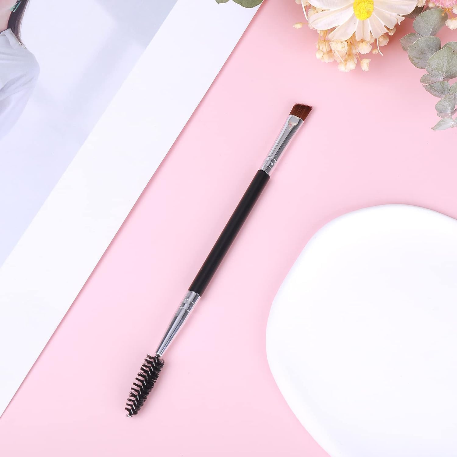 MKSL Double Angled Eyebrow Brush - Ultra Thin Professional Spoolie Makeup Tool for Women, Girls, Makeup Artists and Stylists 4