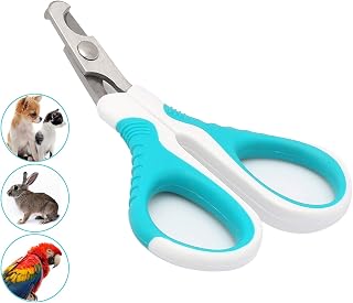 Cat Nail Clippers,Cat Claw Clippers & Claw Trimmer for Home Grooming Kit,Safe,Sharp Angled Blade Pet Nail Clippers,Non-Slip Handle Cat Nail Scissors for Small Animals