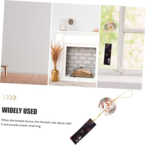 Miniatura 5 de GANAZONO Goblincore Decoración de la habitación Decoración de verano para niñas, carillón de viento japonés, campanillas de viento de vidrio,