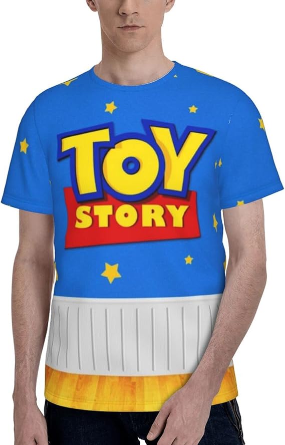 Amazon Kximthen ディズニーピクサー トイストーリー 8 メンズ半袖フルtシャツ 丸首半袖 インナーシャツ 半袖 クルーネック Tシャツ カップル Tシャツ トップシャツ 半袖tシャツ 夏 秋 クルーネックtシャツ プルオーバー 柔らかい肌触り Tシャツ カットソー 通販