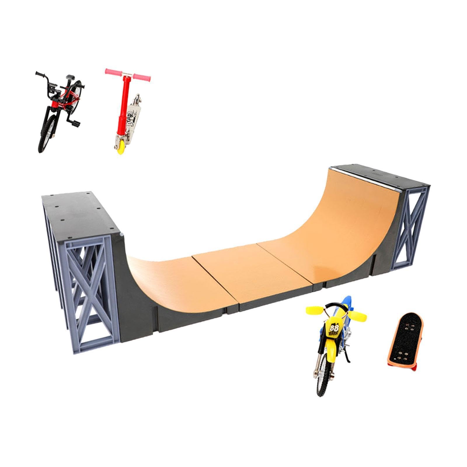 Rampes de Mini-Skateboard pour Les Doigts - Idée pour Les Enfants - Activités de Mini-Skate et de vélo sur Les Doigts - Jouet pour Enfants