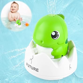 BEYOND MS Baby & Toddler Toys,Bath Toys Baby Bath Toys, Dinosaur Spray Swimming Pool Toy, Baby Light Up Bath Tub Toys, Waterproof Design Fun Bath Toys, Smooth Body Safety, Baby Toys for Bathtime Gift