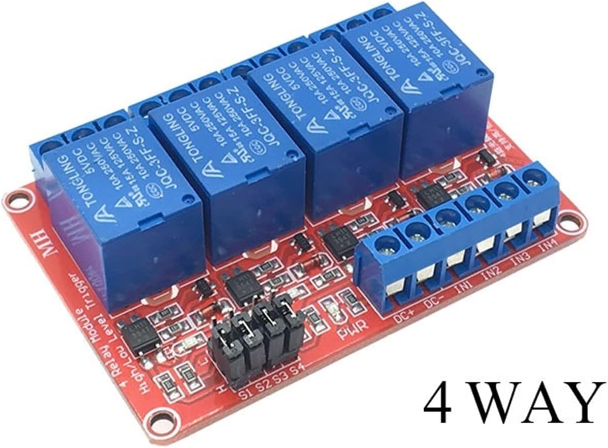 1 2 4 8 Channel 5V 12V Relay Module Board Shield Way with Optocoupler Isolation Support High and Low Level Trigger for(4 Channel Relay 12v)
