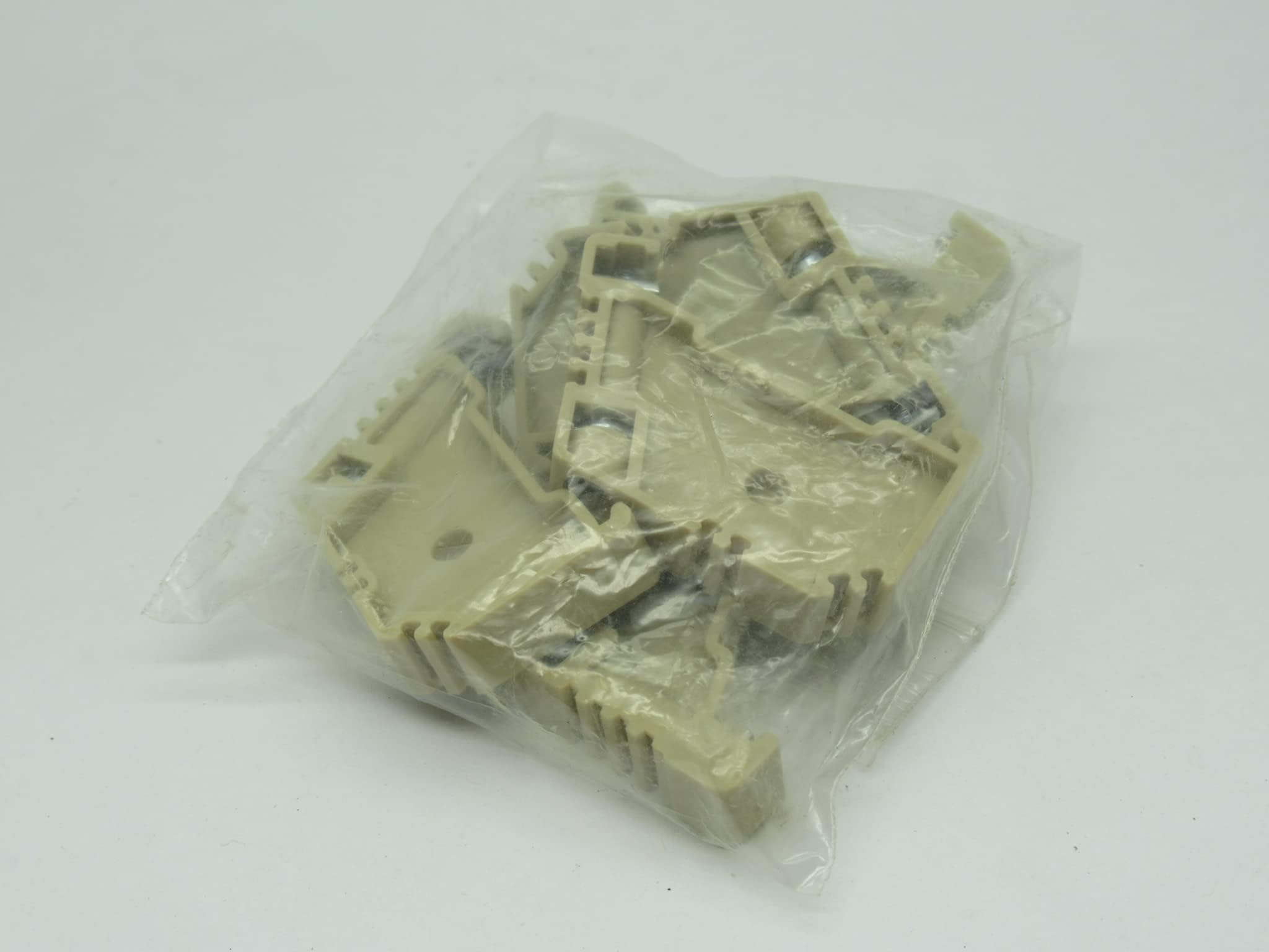 KlemsanKD-3 Terminal Block End Bracket 8mm Beige Lot of 5