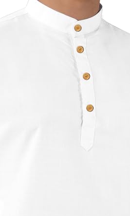 Chandrakala Men's Tunic Cotton Kurta Pajama Set Indian Casual Yoga Dress (MK101)