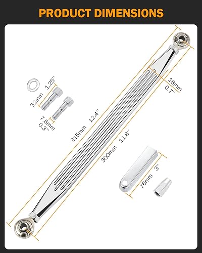 Miniatura 7 de PBYMT Palanca de cambio cromada compatible con Harley Davidson Dyna Softail Touring Road Glide Street Glide Road King Electra Glide 1986-2024