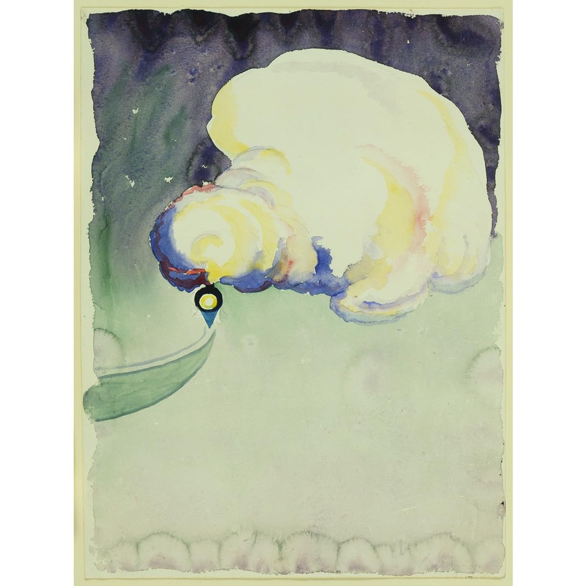 Toile Georgia O'Keeffe Train la nuit grand format 76x101 cm