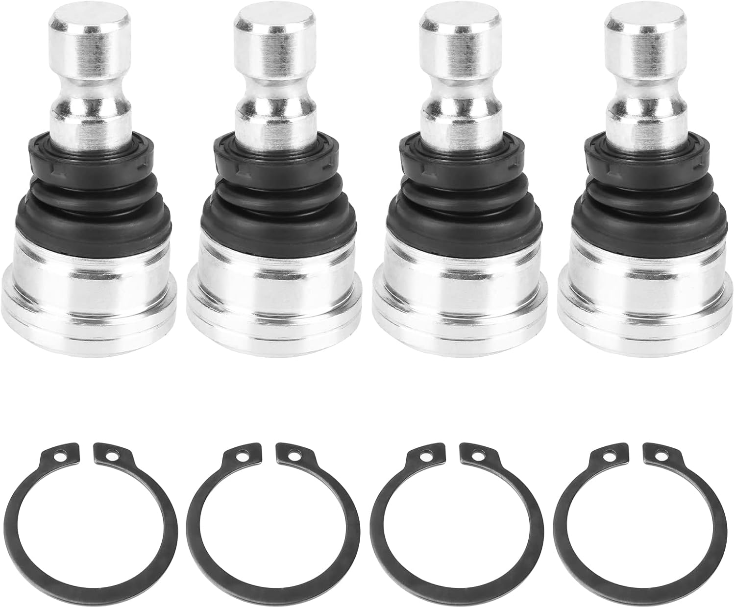 Ball Joint Set for Polaris RZR 570 800 900, Ranger 800 900, Sportsman/Scrambler 850 1000, 4 pcs Upper/Lower Front Ball Joints, Replace 7061220 7061187 7081505 7081580 7081666 7081924
