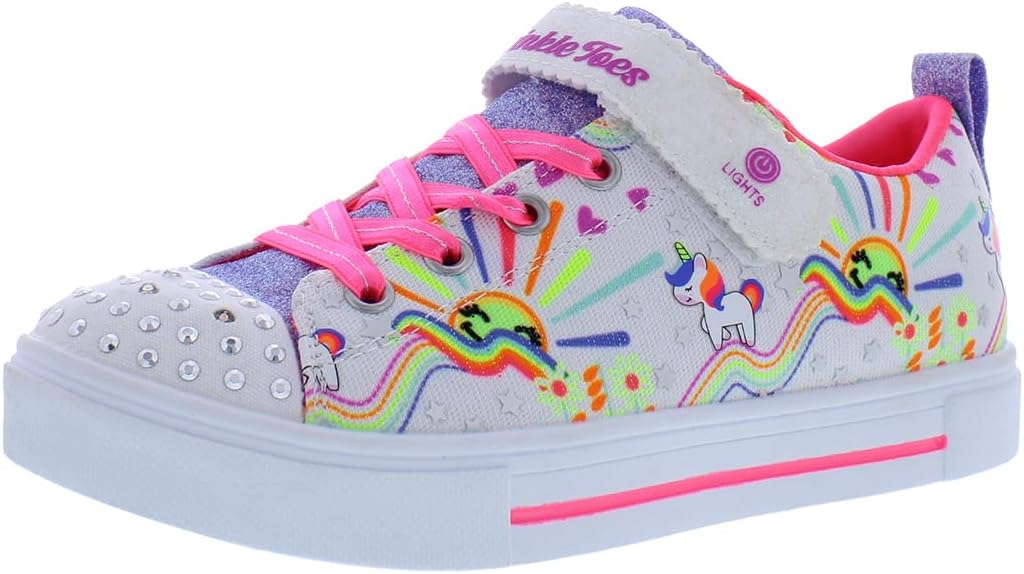Skechers Kids' Twinkle Toes Sparkle Lite-Unicorn Craze Sneaker