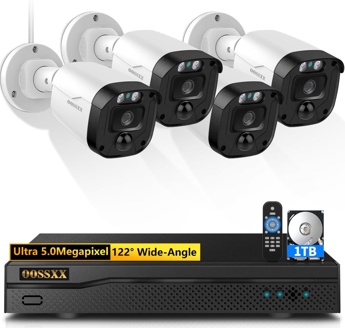 Outdoor Wired Security Camera System Home Video Surveillance Cameras Systems