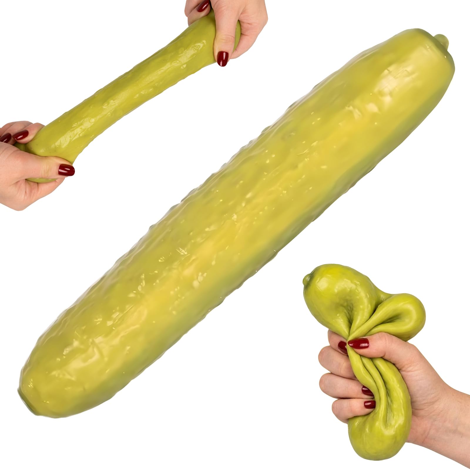 Pickles Squeeze Toy, Soft Funny Realistic Cucumber Design
