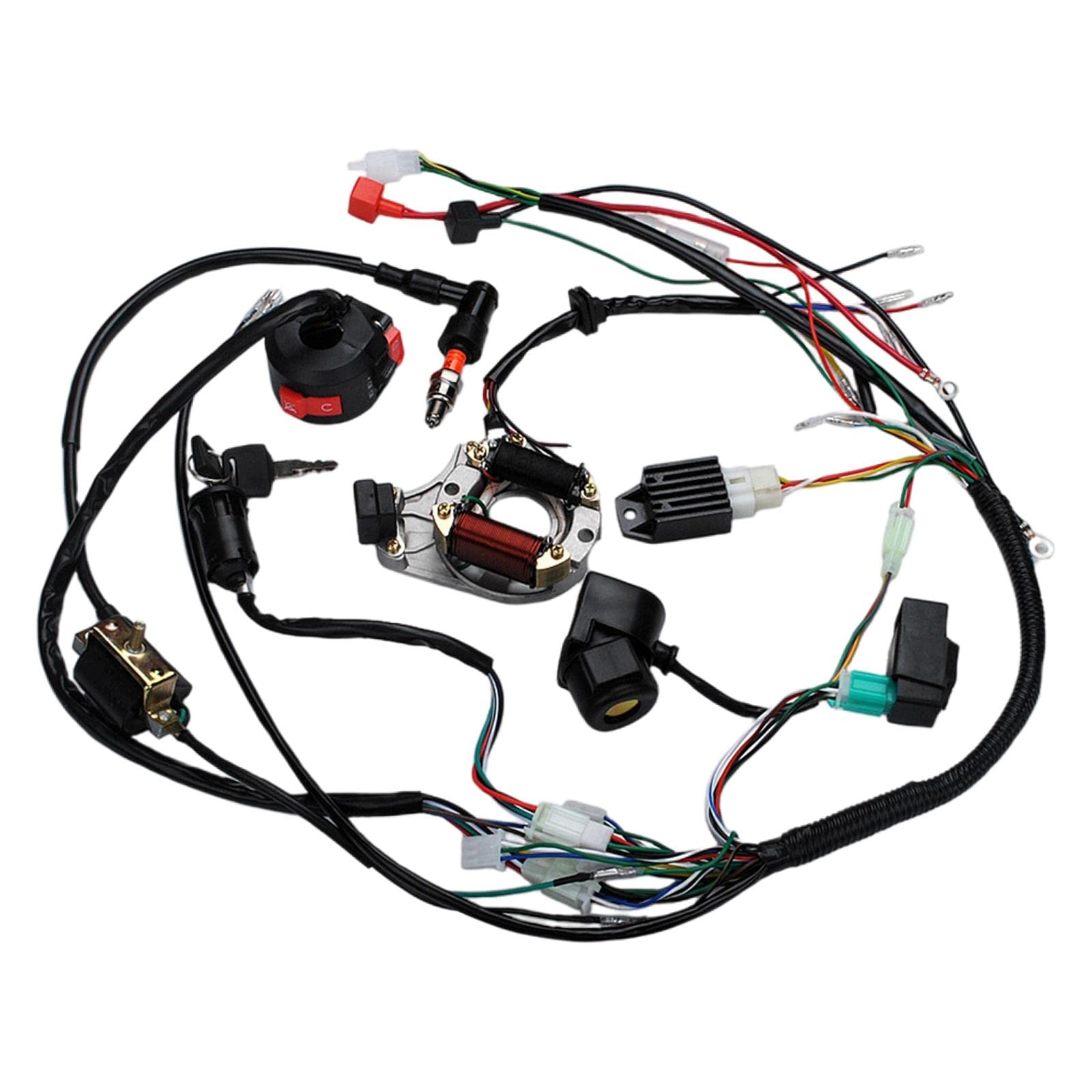YANHAO 1 Satz voller Elektrik-Kabelbaum for Motorrad-Quad-ATV
