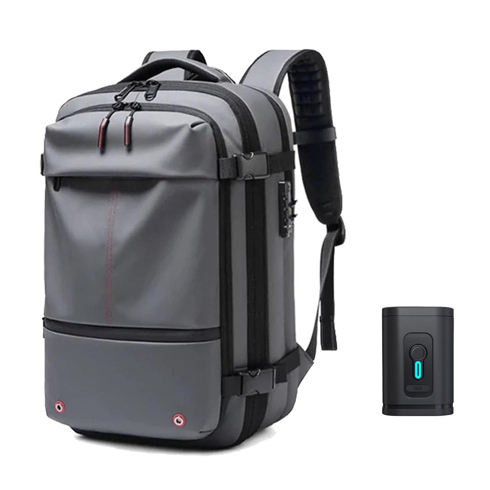Generisch Ezyvac Rucksack, Airbag Rucksack Vakuum, Travel Vacpack Vakuum, 60l Expandable Backpack with Vacuum Compression, Water Resistant Bags