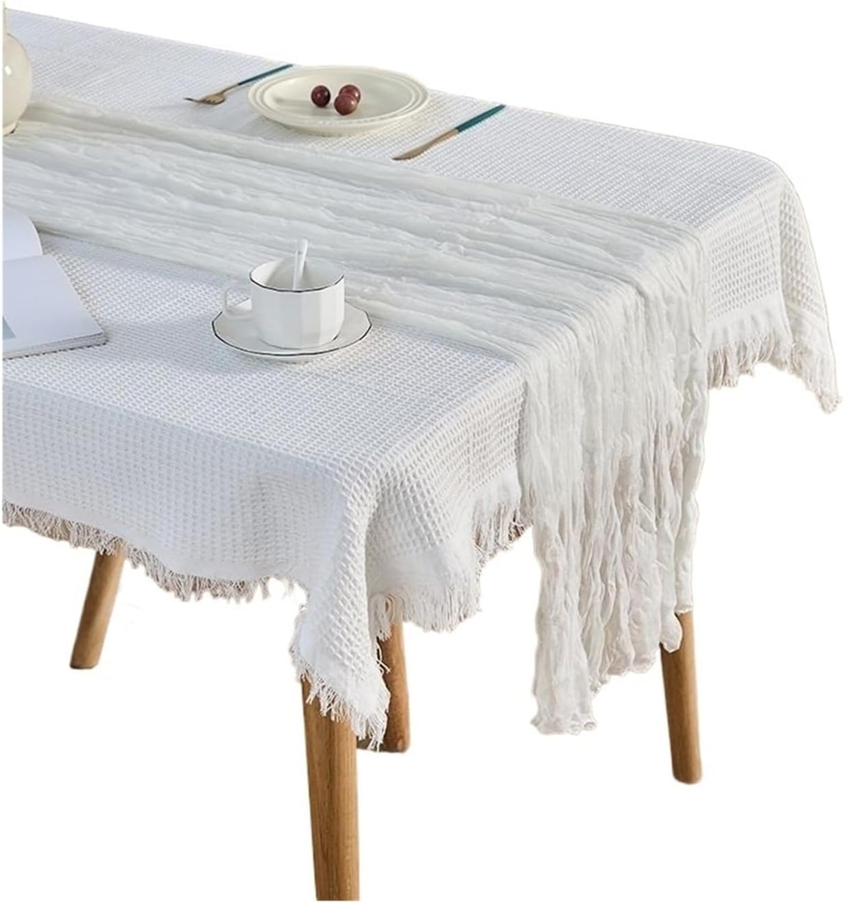 1PCS 10FT Dusty Sage Green Gauze Cheesecloth Table Runner Wedding Party Event Decoration(Rust Red)