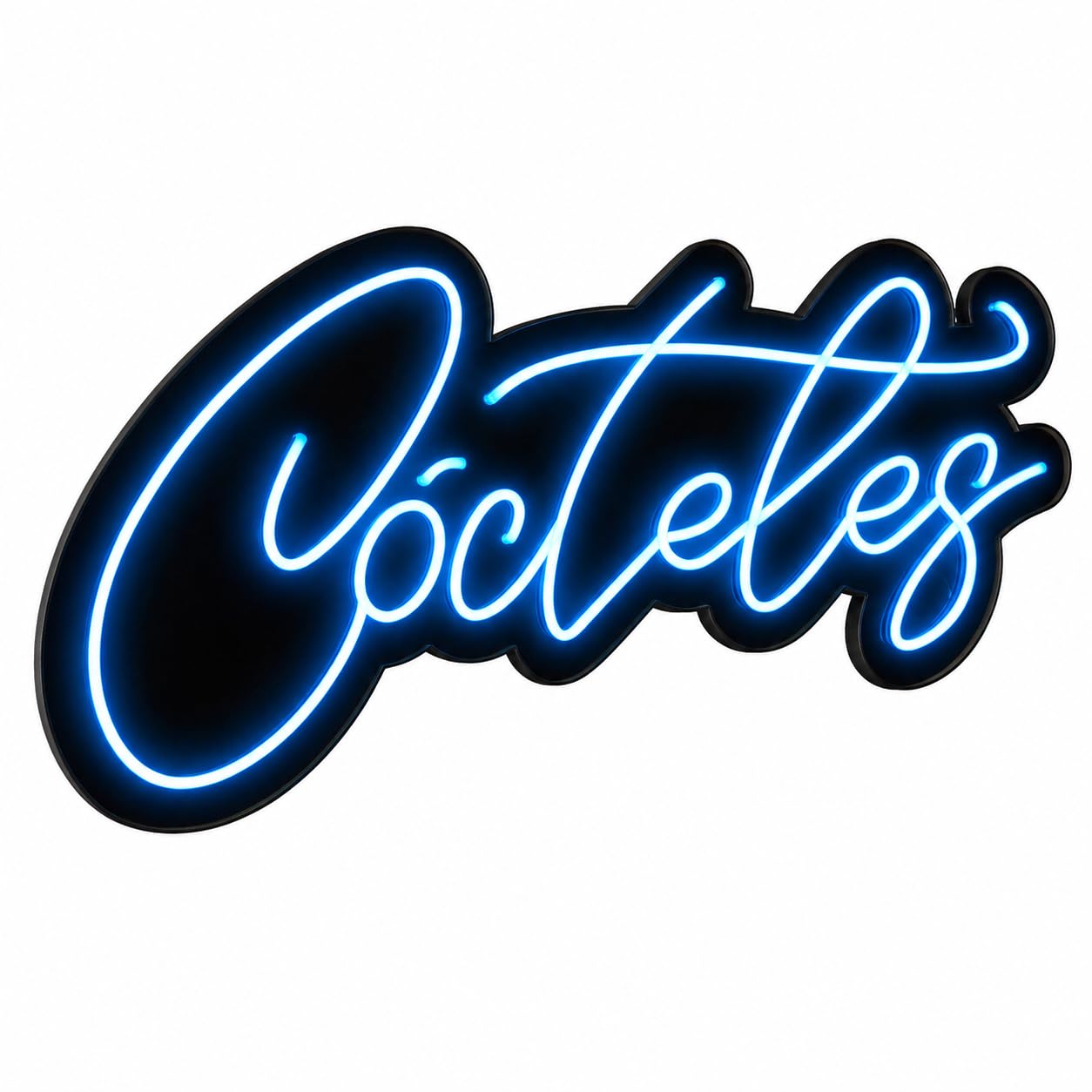 Letrero CARTEL COCTEL boda LED NEON Escaparate, Decoración de Pared en Metacrilato, Luz Brillante, aproximadamente 70cm aproximadamente alimentación 12v