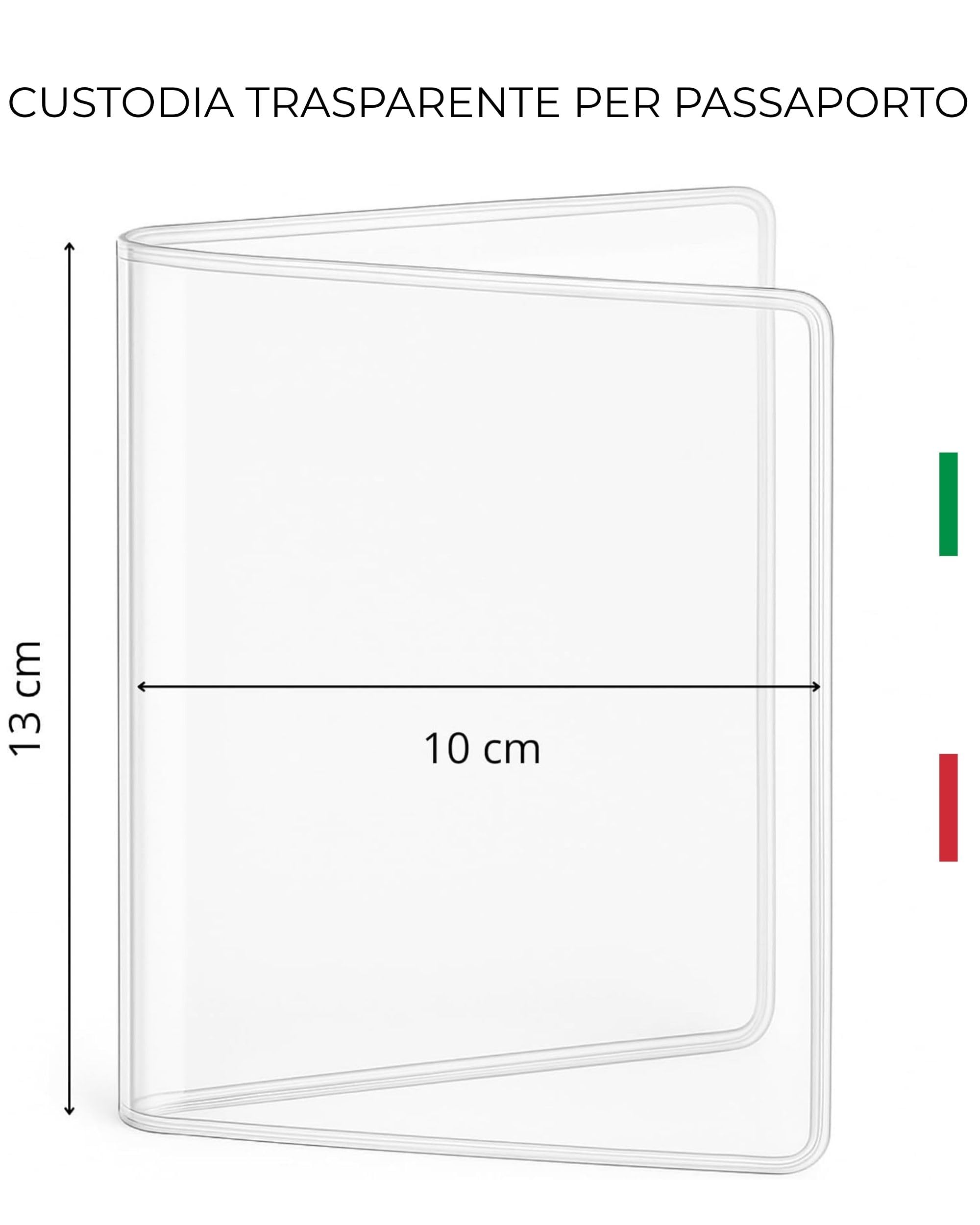 Ugozen Porta Passaporto Transparente | Etui di Protezione Pratico per Passaporti | Pochette per Passaporto da Viaggio - Protezione Ottimale (2)