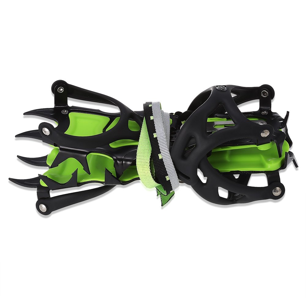 BRS-S1B Professional 14 Crampons à Dents pour Glace en Neige Escalade à Pied antidérapante (Longueur des Dents 0,98 po)