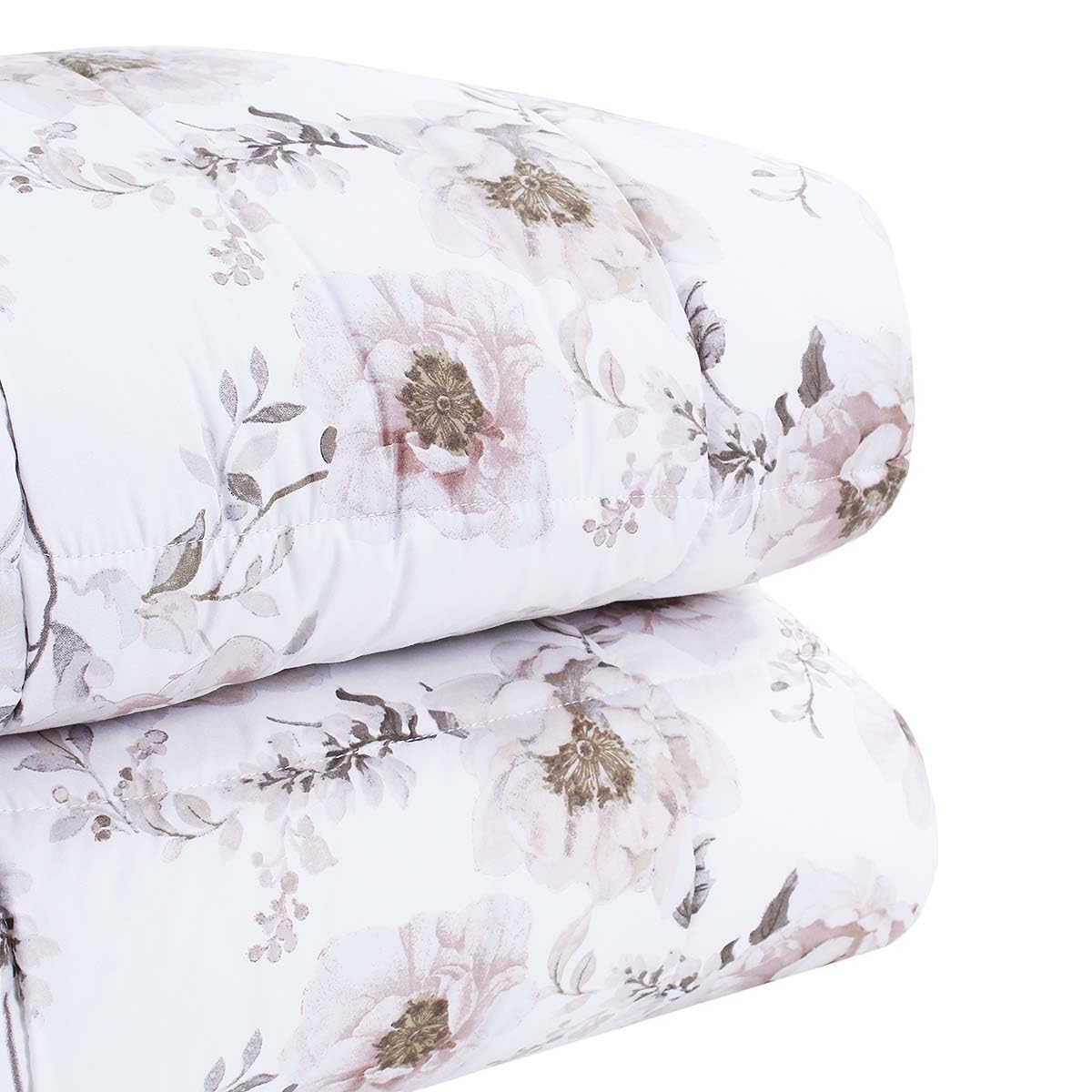 SaRani Trapuntino Copriletto Alba Matrimoniale Fantasia Floreale, Motivo Fiori, Primaverile Camera Letto (Beige)