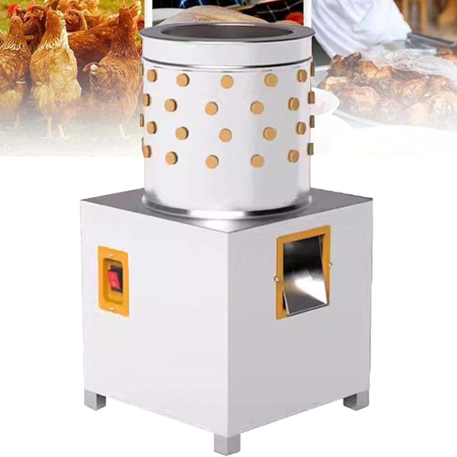 Plumeuse à volaille électrique en acier inoxydable de 1440r/Min pour poulet et caille