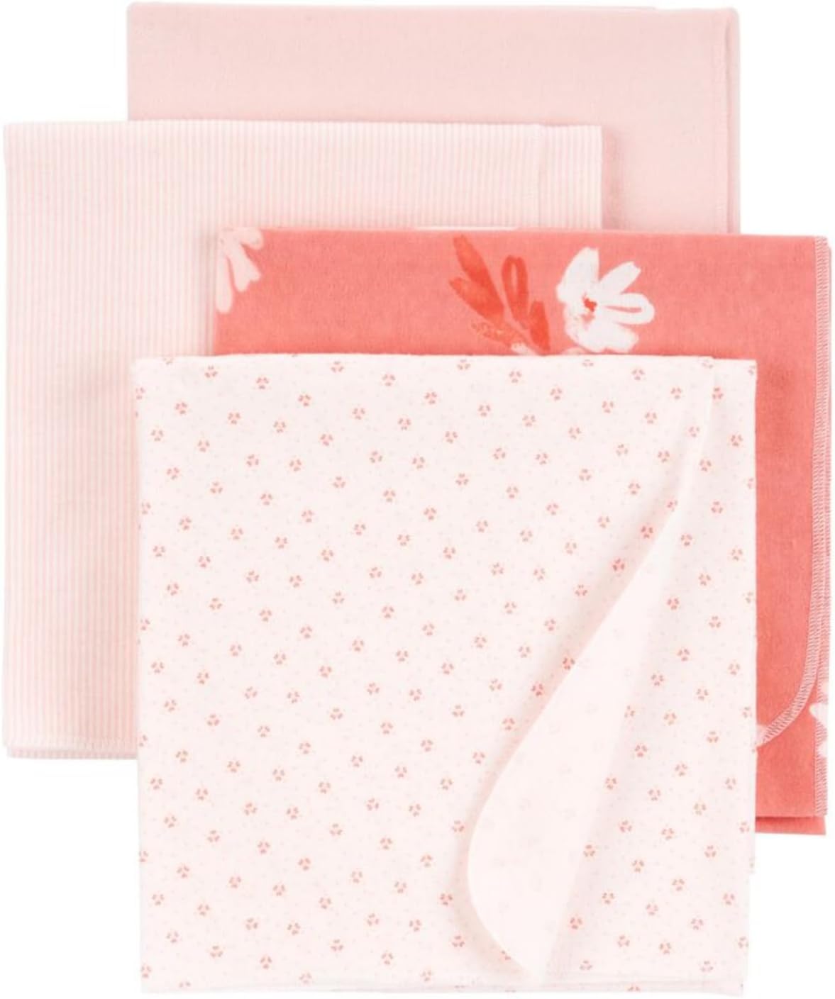 Carter's Baby 4-Pack Receiving Blankets (Blue)