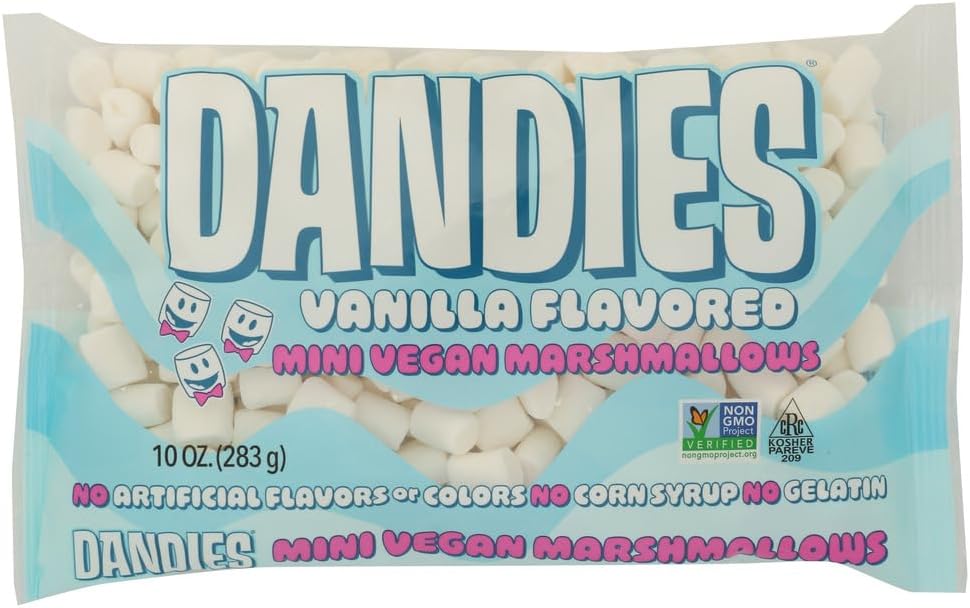 Dandies Minis - All Natural Vanilla Vegan Marshmallows (283g Bag)