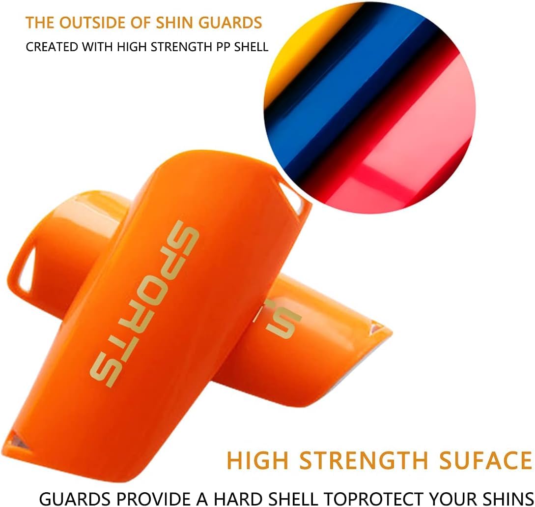 Shin Guards with Sleeves, Slip in Shin guards Soccer Shin Pads for Adults - Image 2
