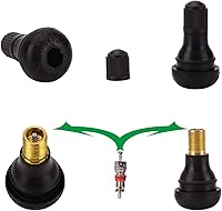 Vista 3 de Febrytold Removedor e instalación de herramientas de vástago de válvula de neumático, 6 vástagos de válvula TR412 a presión con núcleos de vástago