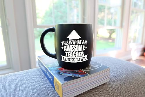 Miniatura 4 de Regalos de enseñanza de 16 onzas, decoraciones para el aula, lo que un profesor impresionante parece para el mejor maestro del mundo, regalo