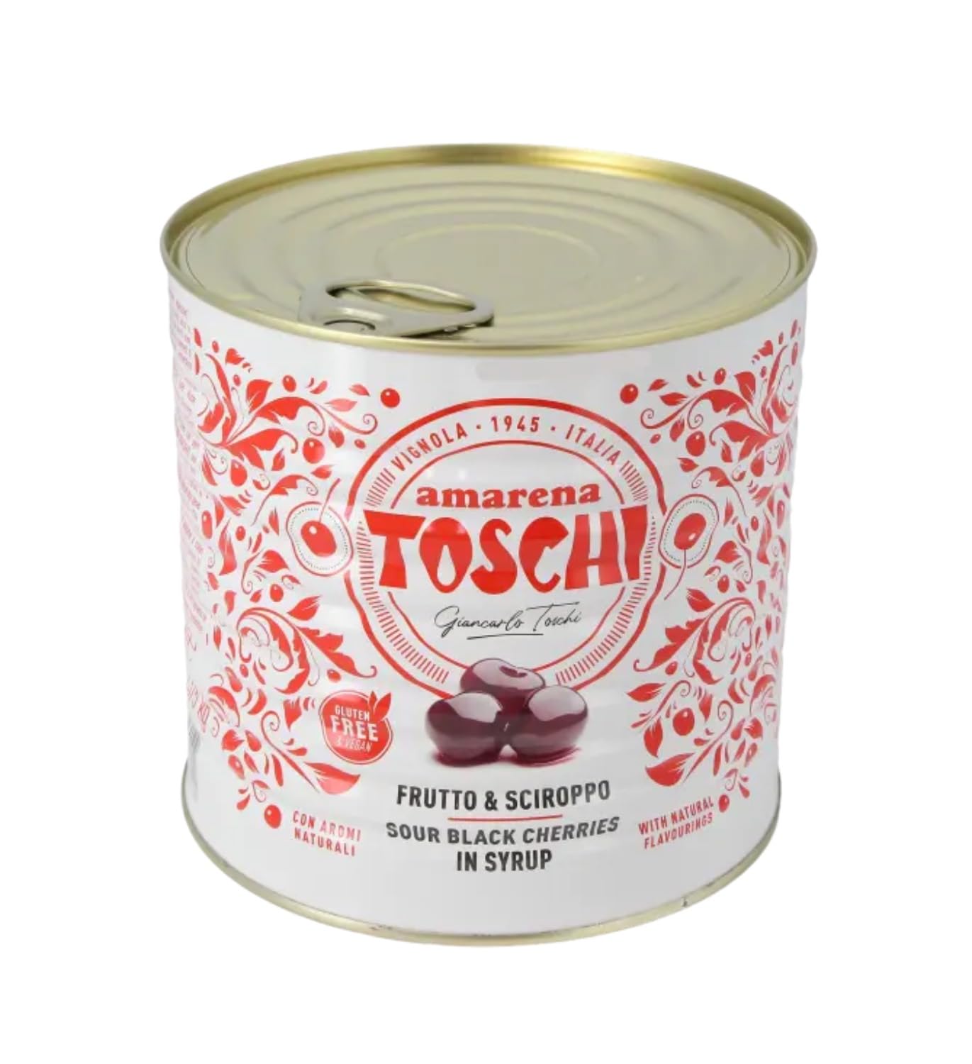 Griottes Amarena TOSCHI 2,75kg/Boite - Offres de 1 et 2 Boites - Livraison Gratuite France (1 boite)