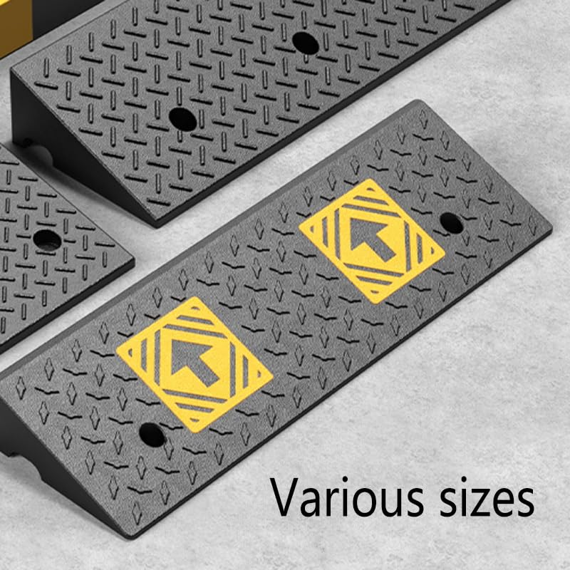 Rampas De Umbral para Escalones, Rampa para Bordillos Antideslizante Alto 15cm, Rampas para Minusválidos Cortable, Rampa De Acceso Ligeras(100x30x15cm/40x12x6in)