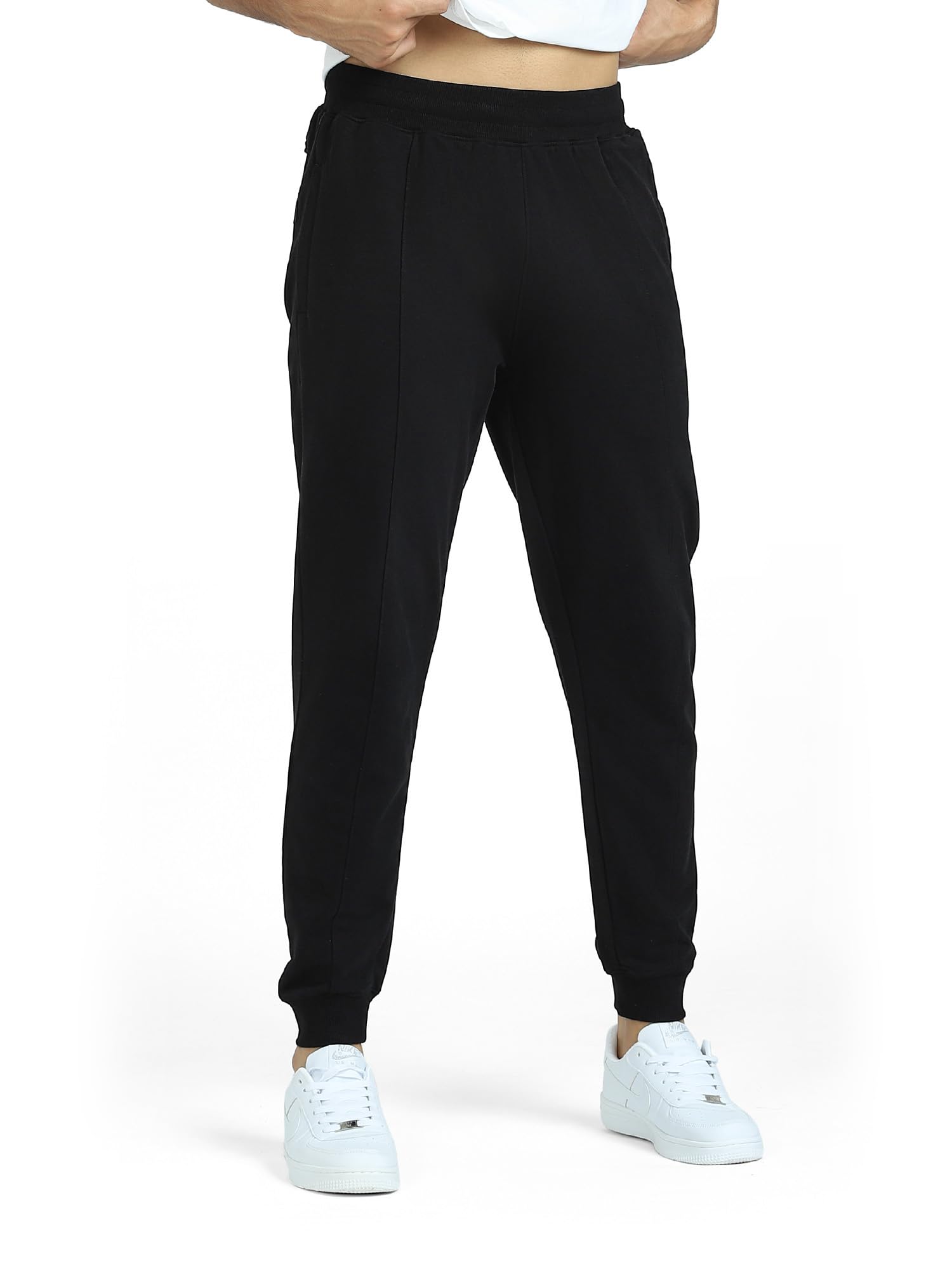 Cruze French Terry Cotton Joggers for Men-image-21