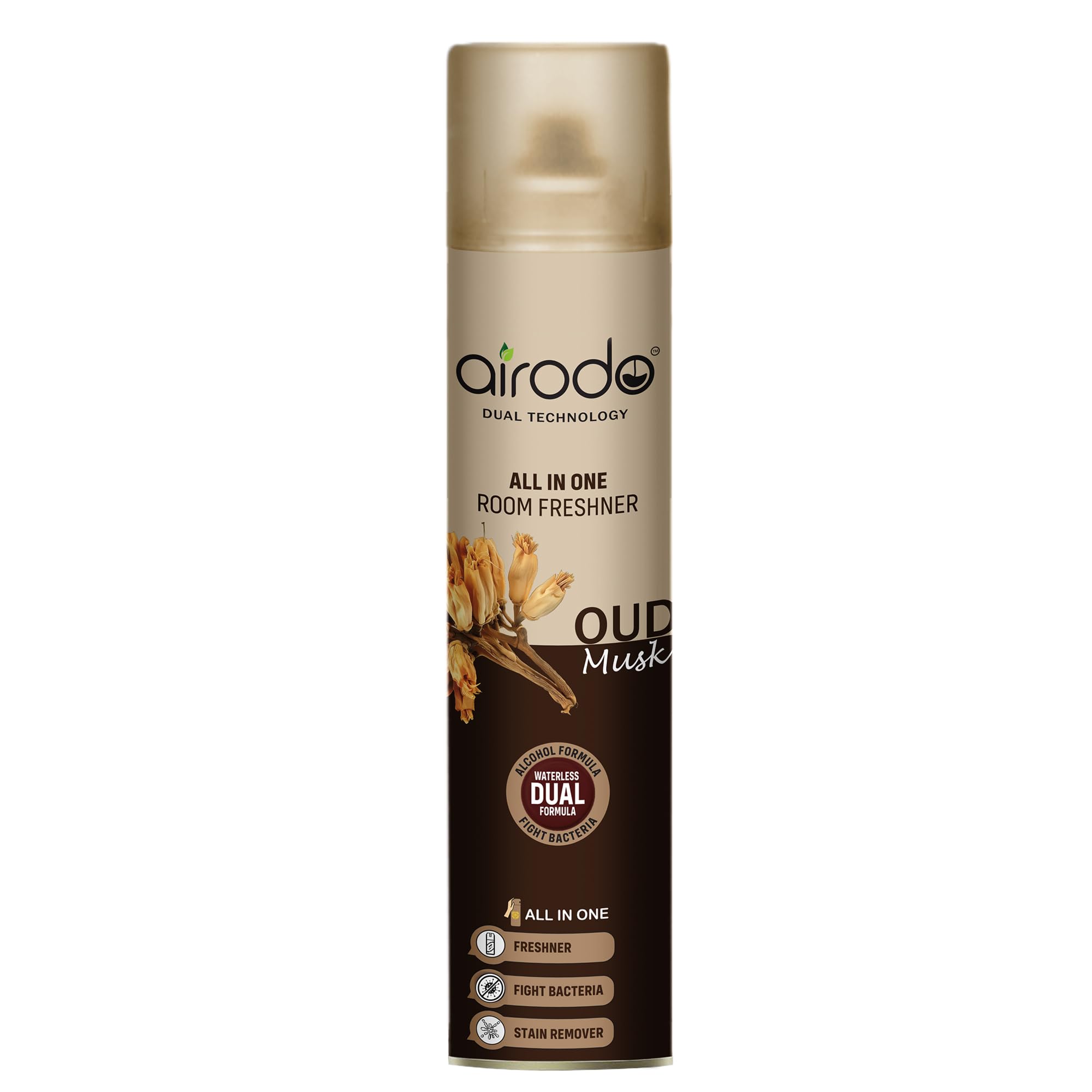 airodo room freshner| with oud musk fragrance| last long fragrance| for bedroom, workplaces, bathroom| with waterless dual formula| preservative-free| germ protection properties|