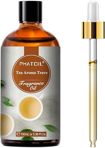 Miniatura 50 de Aceite de Fragancia de Almendra y Vainilla PHATOIL para Aromaterapia, Aceites Difusores de 3.38 FL. OZ para el Hogar, Perfectos para Aromaterapia,