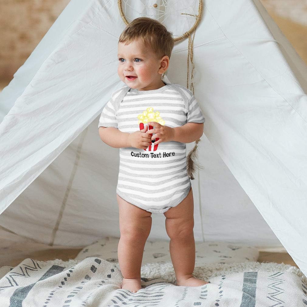 Cute Rascals Custom Personalized Boy & Girl Baby Bodysuit Package Popcorn Cotton Baby Clothes