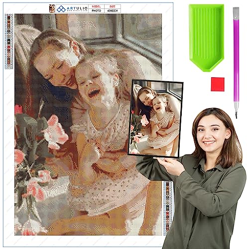 Tableau Perle Diamant Personnalisé Avec Photo pour immortaliser vos vacances en famille