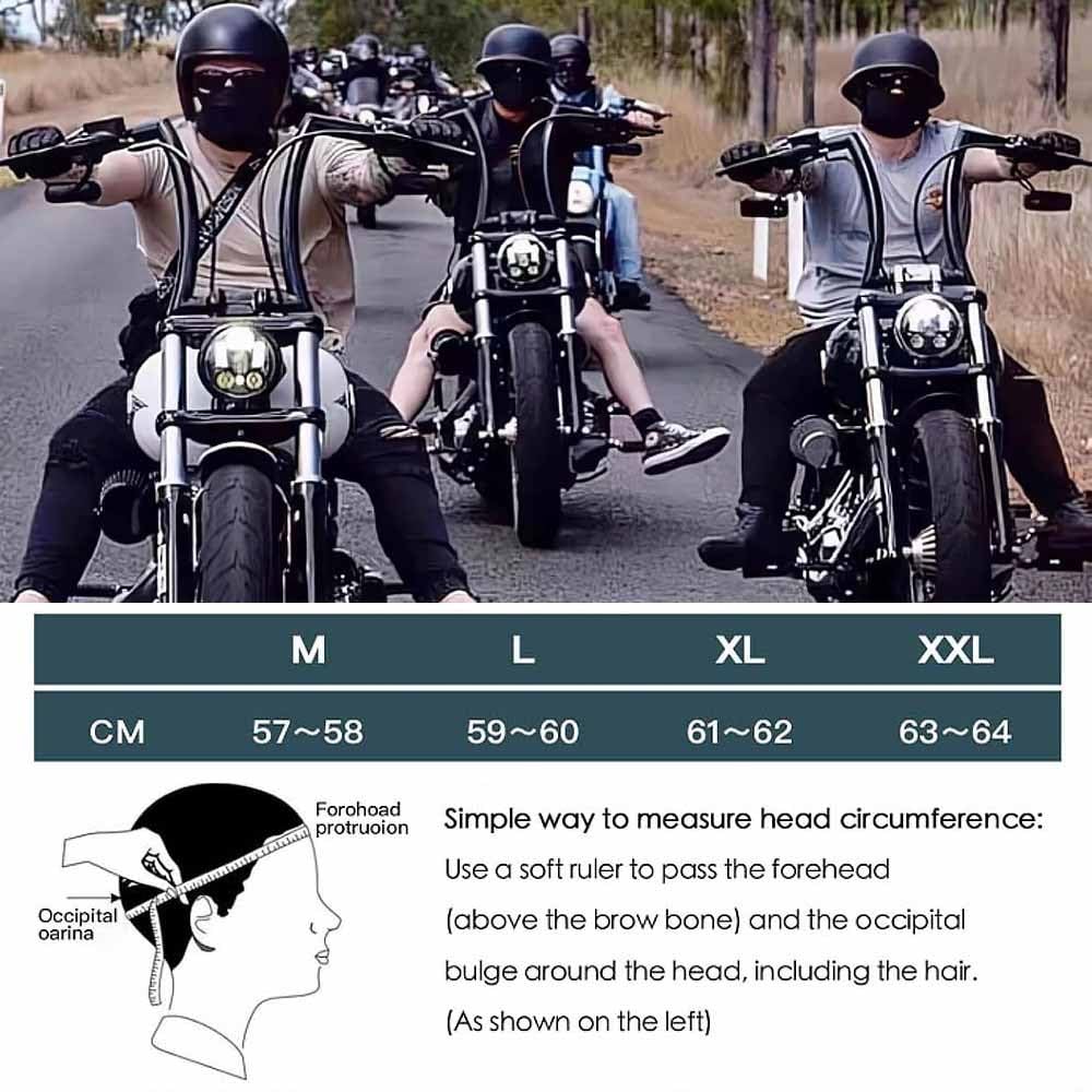 Style Allemand Demi Casque De Moto, Casque Jet Rétro, Casque Bol Moto Homologué ECE, Casques Vintage à Face Ouverte, avec Doublure Intérieure Amovible, pour Vélos Motos Scooter