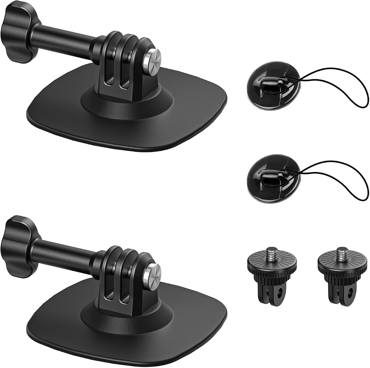 2Pcs Flexible Adhesive Helmet Mount for Insta360 X5 for GoPro Hero | 3M strong adhesive mount,motorcycle mount for Osmo action camera,head base kit for insta360 accessories,bike outdoor shooting