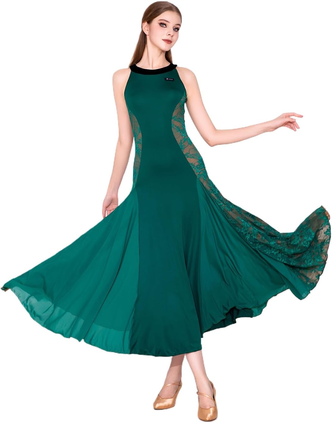 HEARTTOUCH Women Ballroom Dance Dress Modern Waltz Tango Dance Costume National Standard Dresses for Competition