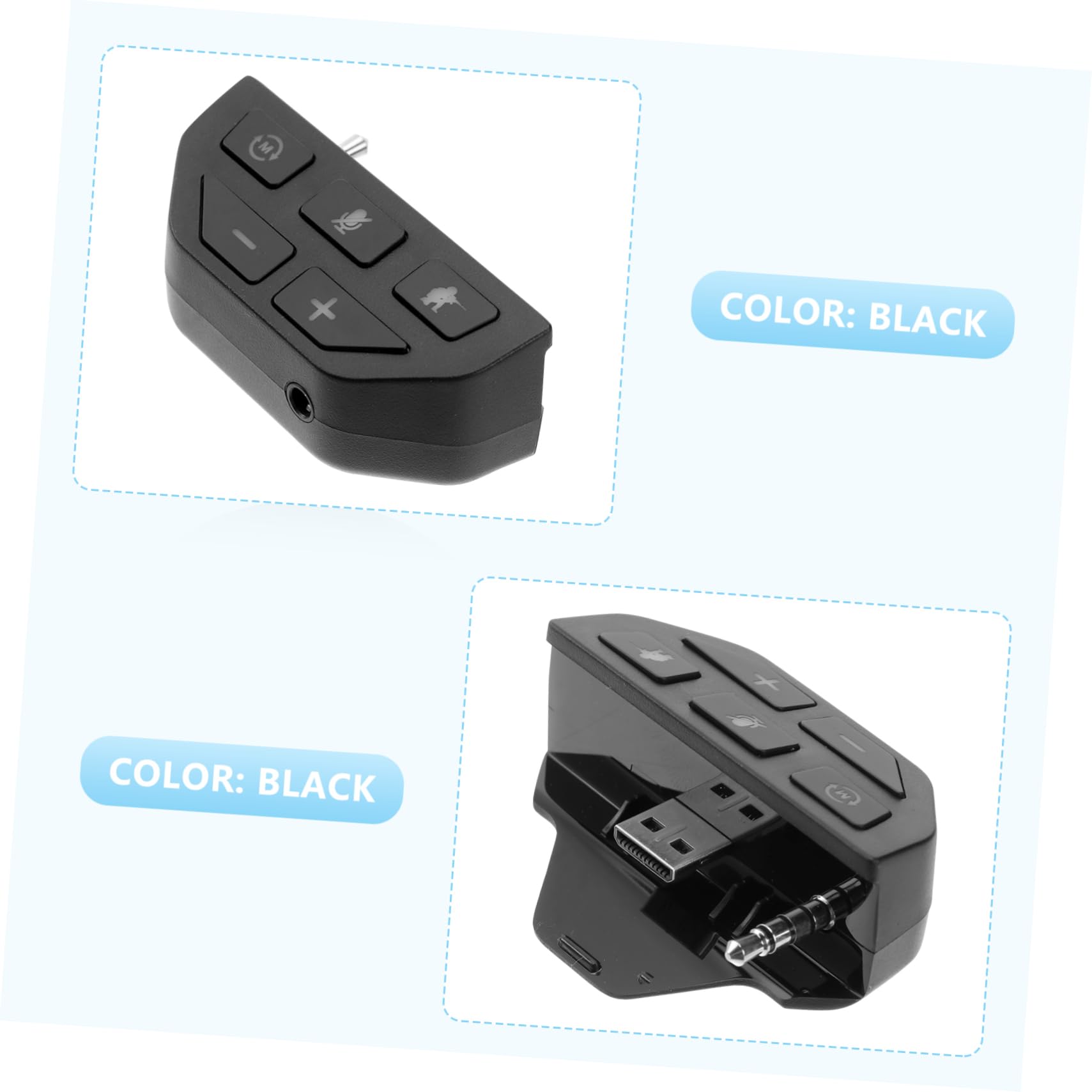 Mikikit 2pezzi Adattatore Audio Stereo Per Cuffie One Compatibile Con Controller Facile Audio Chip Dedicato Per Qualità Del Suono Senza Perdite Accessorio Gaming Essenziale
