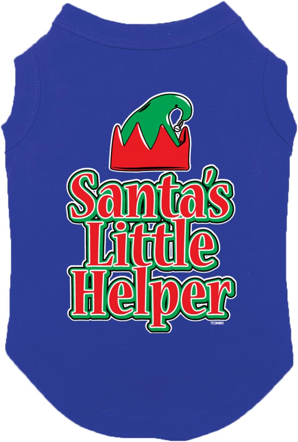 Santa's Little Helper - Elf Christmas Dog Shirt (Black, 3X-Large)