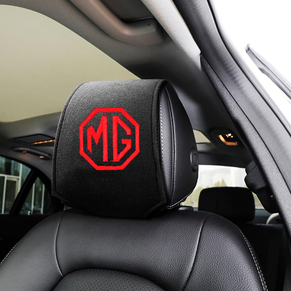 2 Pack Satin Car Headrest Cover For Hair Satin Car Seat Headrest Cover Curly Hair Silk Car Head Rest Protector Frizz-Free Trave