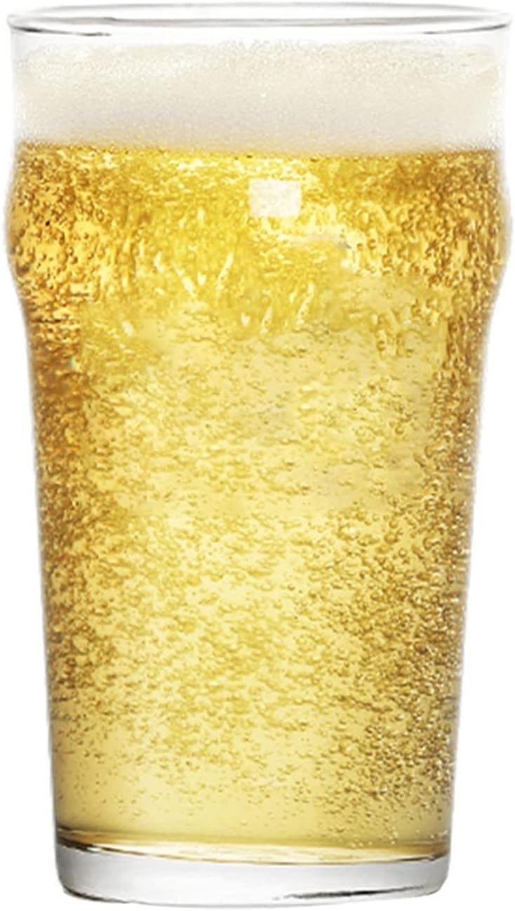 Beer Cup Large Capacity Beer Glasses 475ML Glass Beer Mug Multifunctional Cups Used for Juice Cola Soda and More, Set of 5 Beer Stein