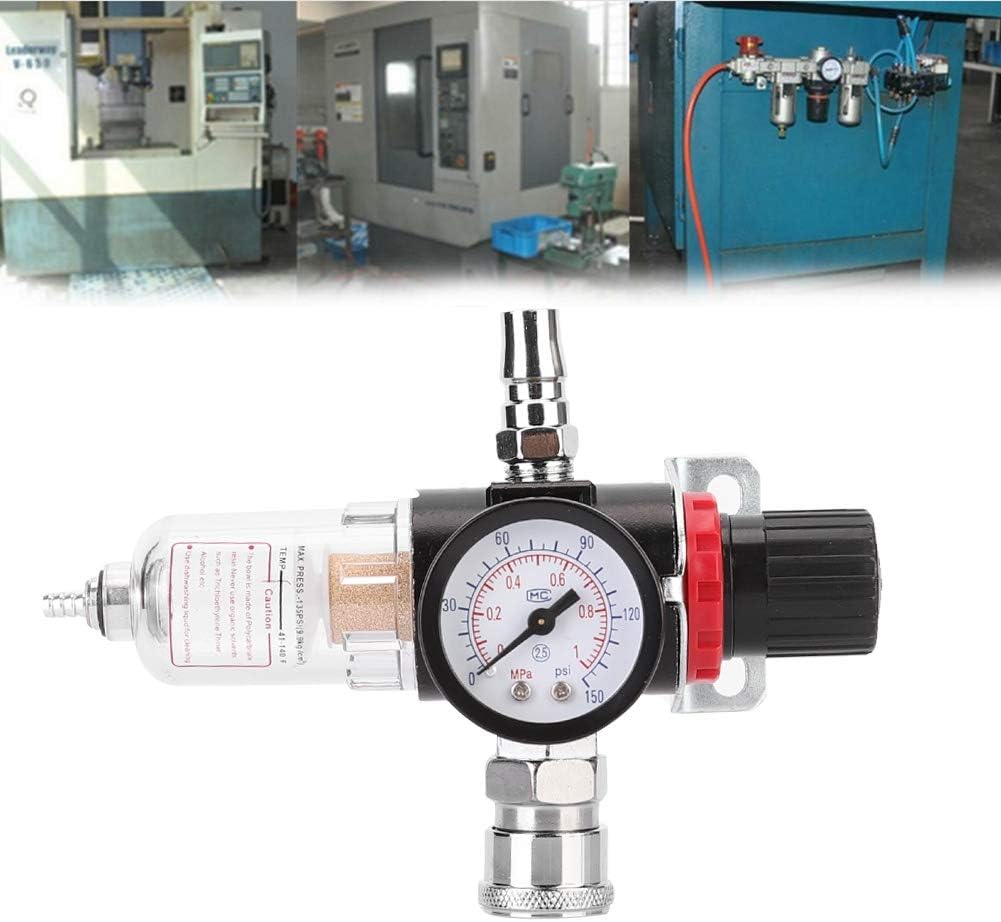 Air Compressor, 1/4 Inch Car Air Compressor Filter Water Separator Trap Tools Kit with Regulator Gauge, Popular - Image 4