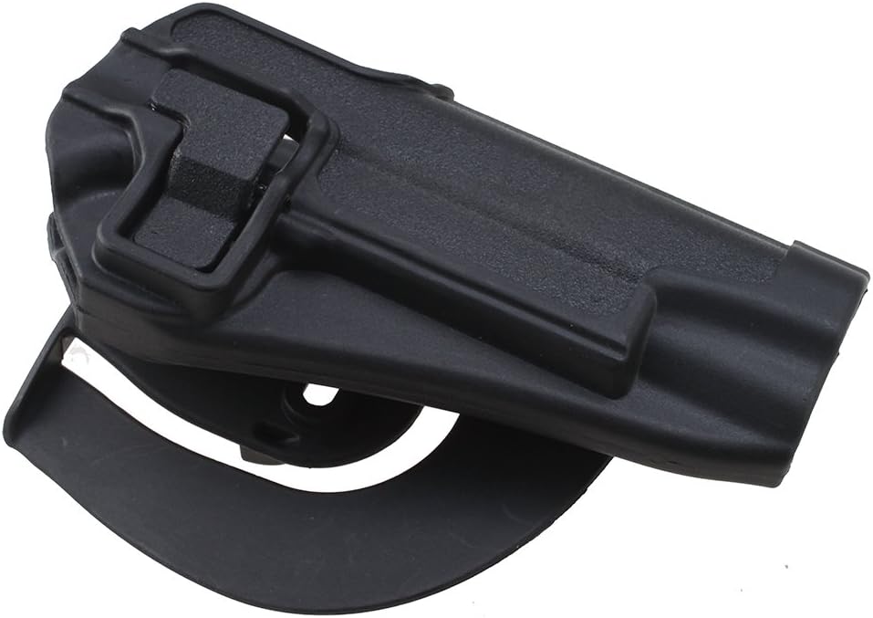 AGPTEK Speed Immediate Retention & Audible Click Black Tactical Holster Right Hand Paddle & Belt Holster for Colt 1911
