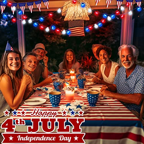 Turnmeon 10Ft 40 Led 4Th Of July Lights American Flag Globe String Lights Red White And Blue Lights Battery Operated Patriotic Lights For Fourth Of July Independence Day Presidents Day Indoor Outdoor #TOP4