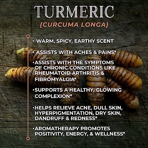 Rewild Organics Turmeric Oil (1Oz) | Organic Essential Oil | Essential Oils For Diffusers Aromatherapy | Essential Oils For Body | Essential Oils For Soap Making | Essential Oils For Candle Making #TOP2