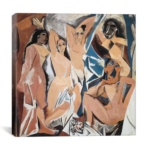 Exclusive Discount 60% Price iCanvasART 1708 Les Demoiselles D'Avignon Canvas Print by Pablo Picasso, 26 by 26-Inch, 0.75-Inch Deep